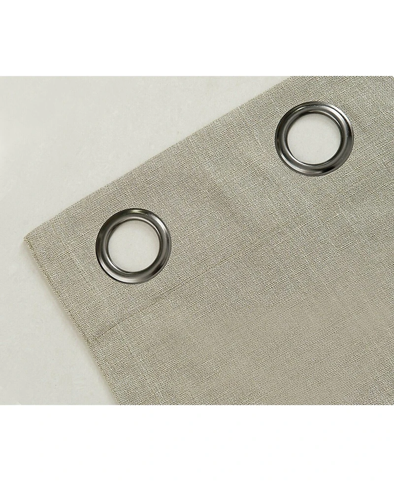 Kate Aurora Oversized Grommet Top Window Valances - Linen