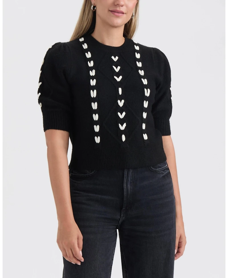 Ellen Tracy Women's Cable Knit Sweater