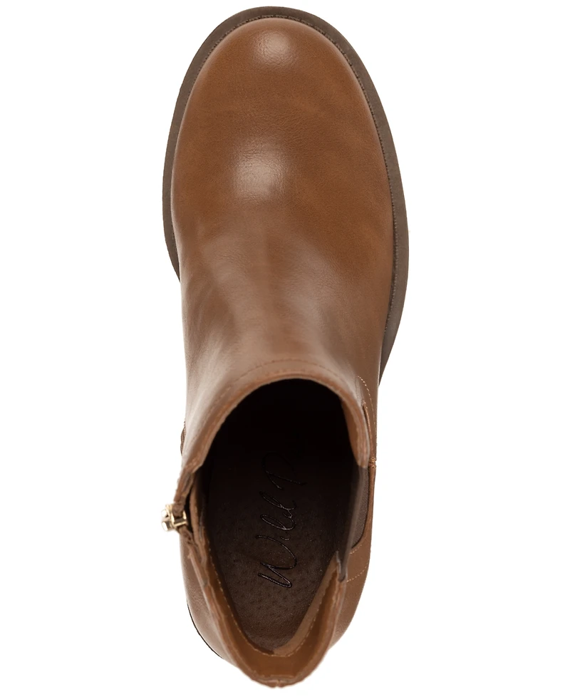 Wild Pair Women's Morghann Round Toe Lug Booties, Macy's Exclusive