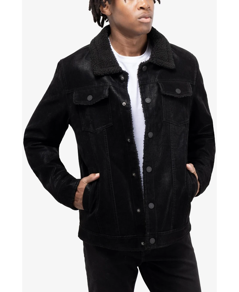 Xray Men's Jacket With Faux Shearling Lining
