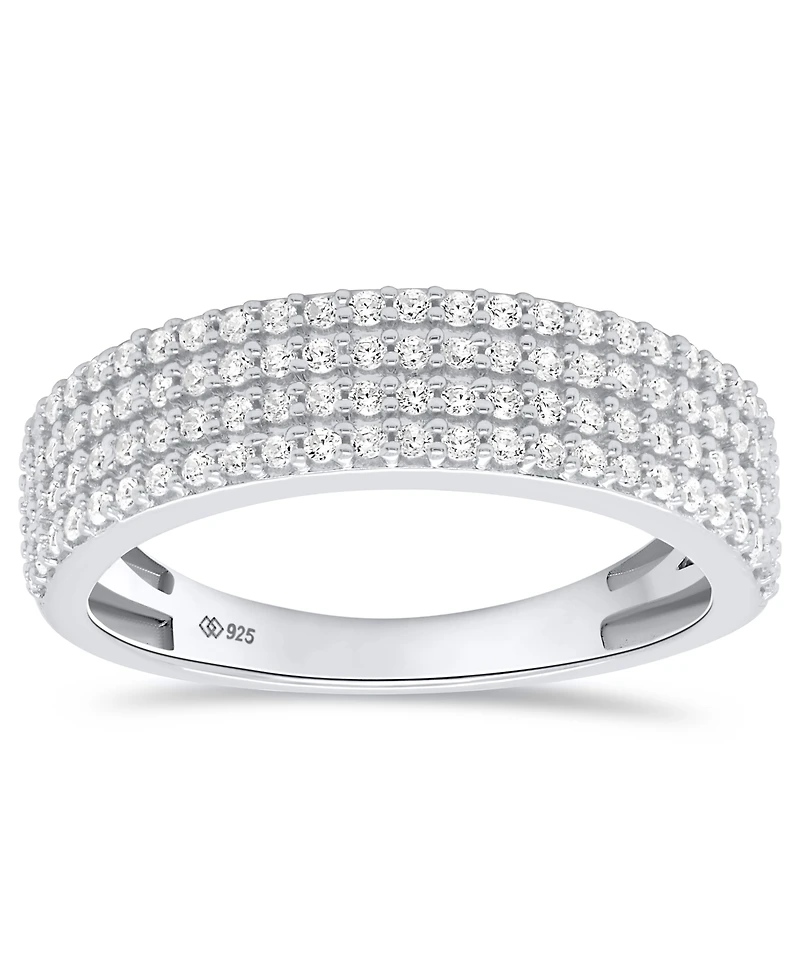 Macy's White Diamond Ring (1/2 ct. t.w.) Sterling Silver