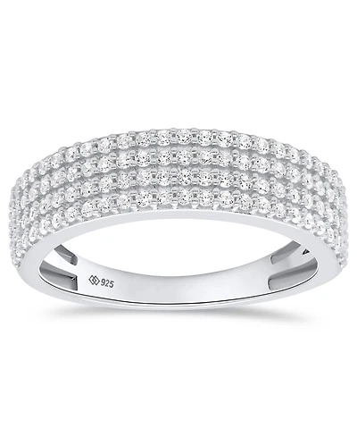 Macy's White Diamond Ring (1/2 ct. t.w.) Sterling Silver