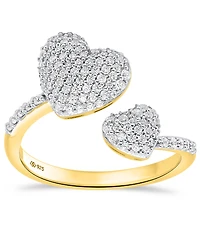 Macy's White Diamond Ring (1/2 ct. t.w.) 14K Gold Plated with Sterling Silver