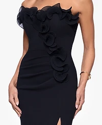Xscape Petite Strapless Long Sheath Dress