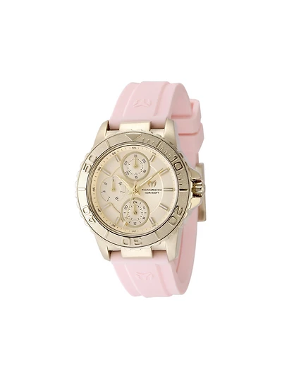 Technomarine Women's Tm-725018 Sea Quartz Gold Dial Watch