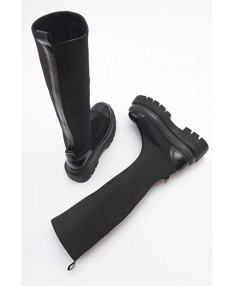 Prologue Shoes Celine Scuba Knee High Boot (Women)