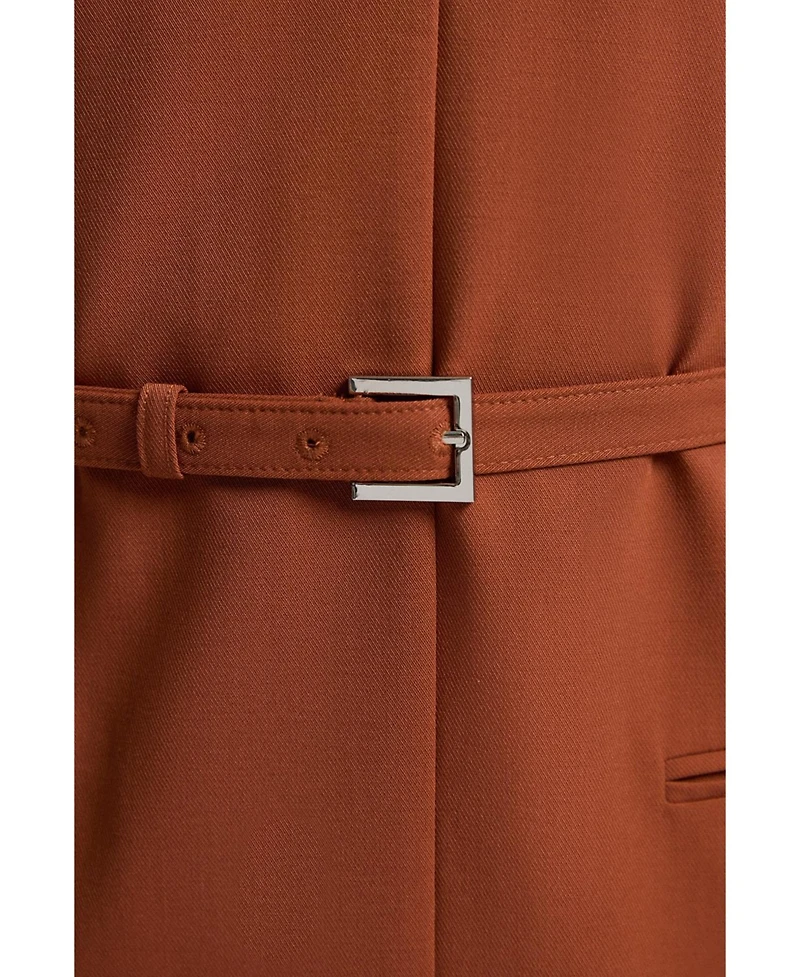 Karen Millen Women's Belted Pencil Maxi Dress