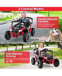 12V Kids Ride On Car Utv Electric Vehicle with Led Lights Music and Horn