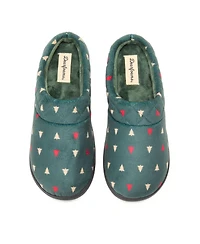 Dearfoams Women's Darcy Quilted Cuff Velour Clog House Slipper