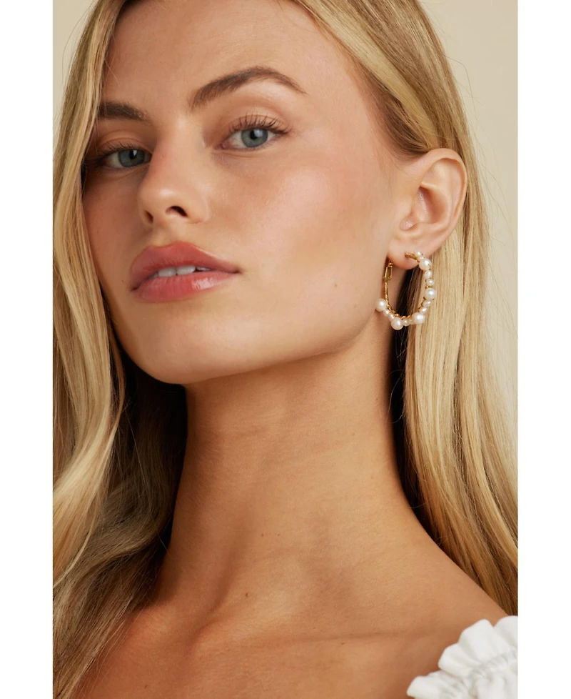 Untamed Petals Marin Wrapped Hoop Earrings