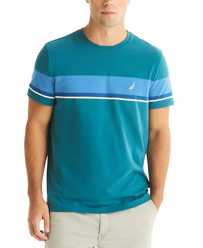 Nautica Men's Short Sleeve Stripe T-Shirt