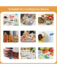 Htutwoo 24 Colors, Acrylic Paint Pens, Dual Tip Pens With Fine Tip and Brush Tip for Rock Painting, Ceramic, Wood, Plastic, Calligraphy, Scrapbooking