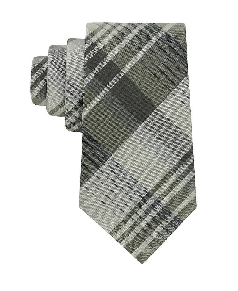 Calvin Klein Men's Doris Plaid Pattern Classic Tie