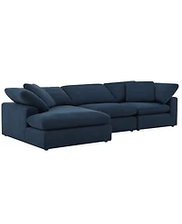 Furniture Fog 3-Pc. Fabric Chaise Sectional Sofa Set