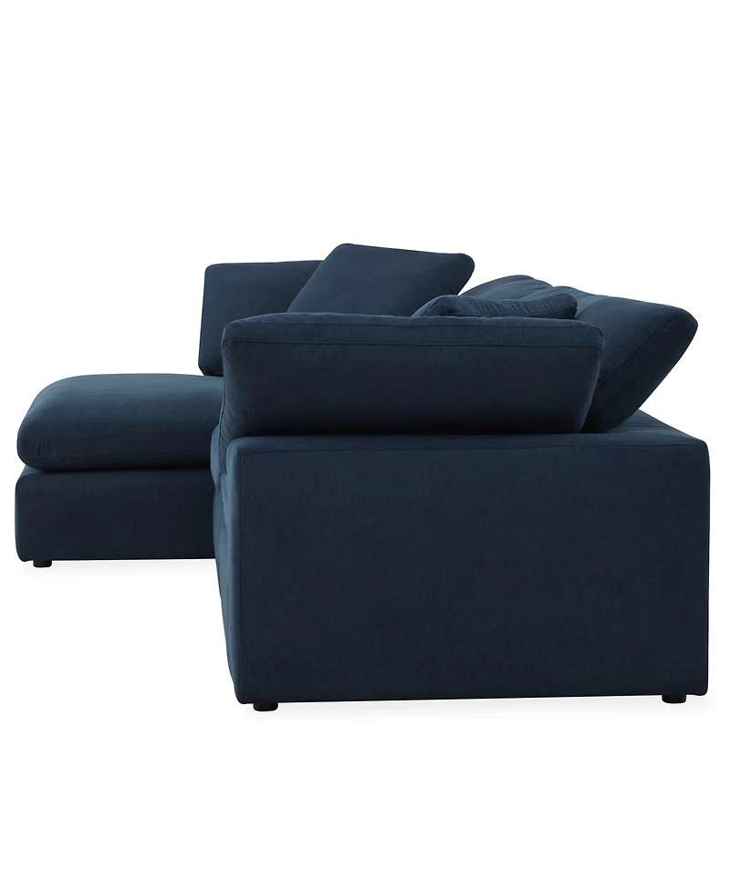 Furniture Fog 3-Pc. Fabric Chaise Sectional Sofa Set