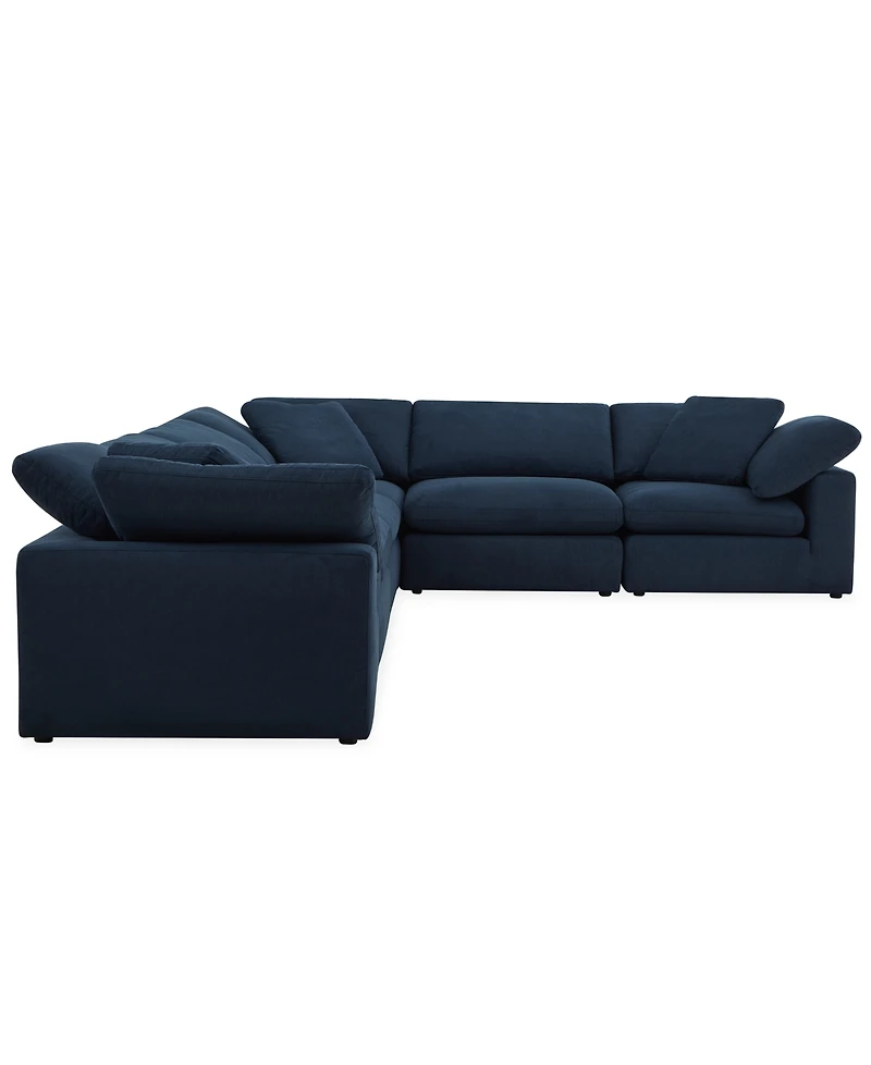 Furniture Fog 6-Pc. Fabric L-Sectional Sofa Set