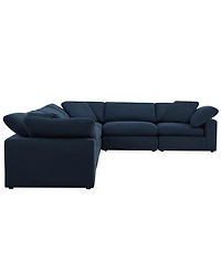 Furniture Fog 6-Pc. Fabric L-Sectional Sofa Set