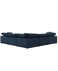 Furniture Fog 5-Pc. Fabric Chaise L-Sectional Sofa Set