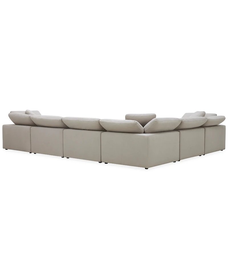 Furniture Fog 6-Pc. Fabric L-Sectional Sofa Set