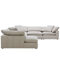 Furniture Fog -Pc. Fabric Chaise Sectional Sofa Set
