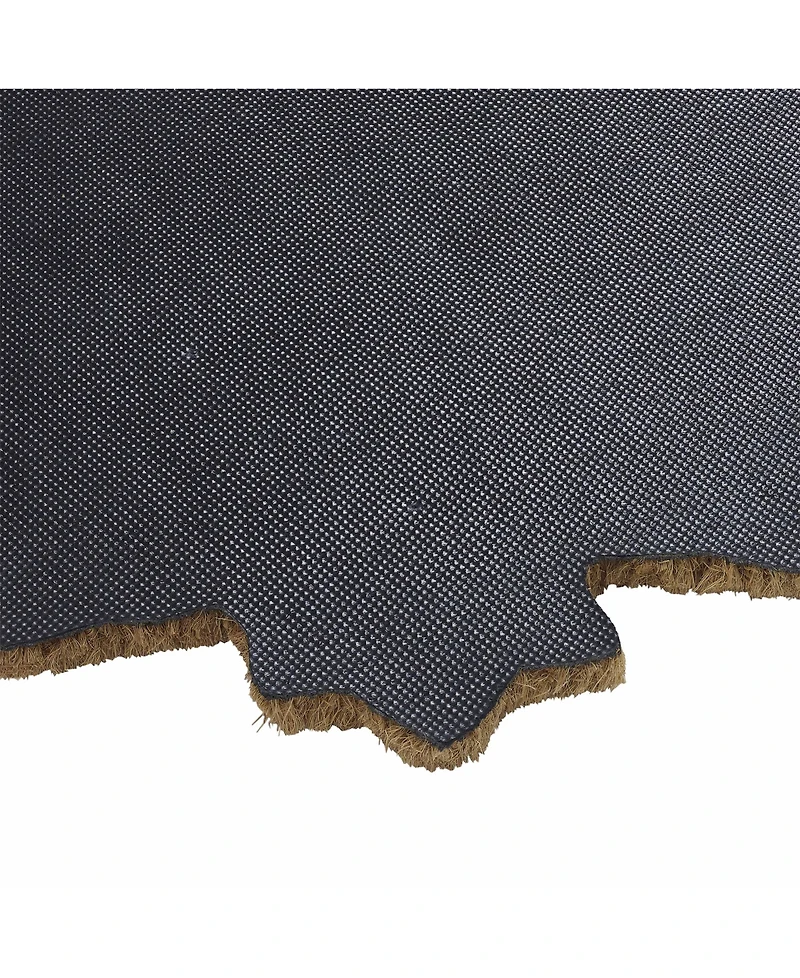 Vcny Home Welcome Leaf Outdoor Coir Doormat, 18" x 30"