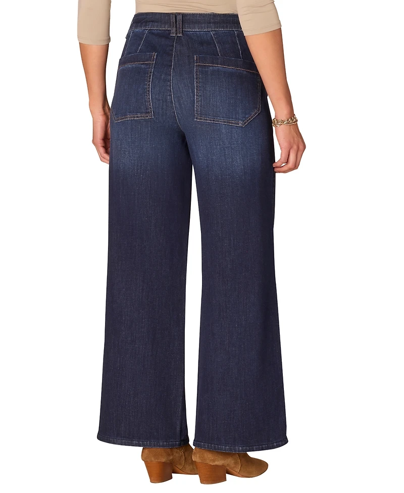 Democracy Women's High Rise Slim Straight "Ab" Solution Jeans