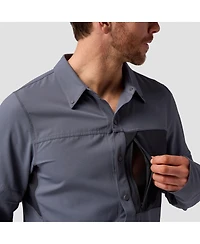 Backcountry Men's Tahoe Woven Convertible Snap-Up Shirt Performance Shirts Long Sleeve