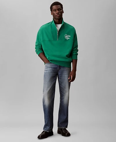 Calvin Klein Men's Premium Relaxed 1/4-Zip Sweatshirt