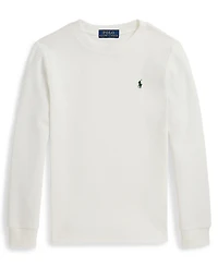 Polo Ralph Lauren Toddler and Little Boys Waffle-Knit Cotton Long-Sleeve Tee