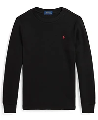 Polo Ralph Lauren Toddler and Little Boys Waffle-Knit Cotton Long-Sleeve Tee