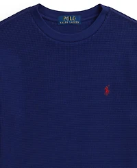 Polo Ralph Lauren Big Boys Waffle-Knit Cotton Long-Sleeve Tee