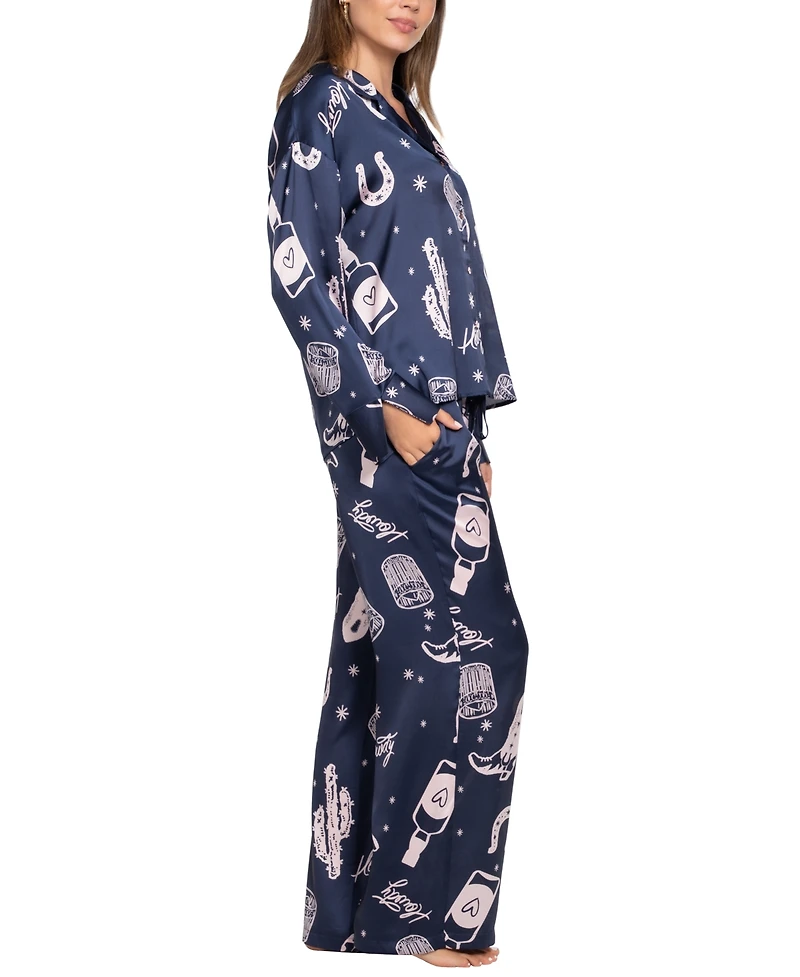 Midnight Bakery Women's 2 Piece Long Sleeves Loungewear Set