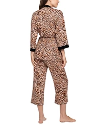 Linea Donatella Women's 3-Piece Sleeveless Cami Top, Pants and Wrapper Pajama Set