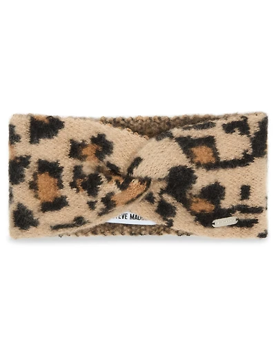 Steve Madden Women's Knit Leopard Ear Warmer