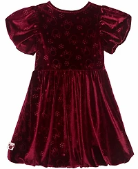 Disney Girls 2T-6X Minnie Mouse Short Sleeve Debossed Dress
