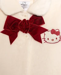Hello Kitty Girls 2T-6X Front Button Collar Plush Jacket