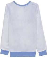 Disney Girls 7-14 Long Sleeve Debossed Plush Pull-On Sweater