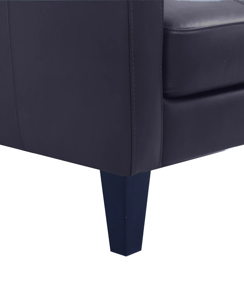 Pezley Leather Arm Chair, Created for Macy's