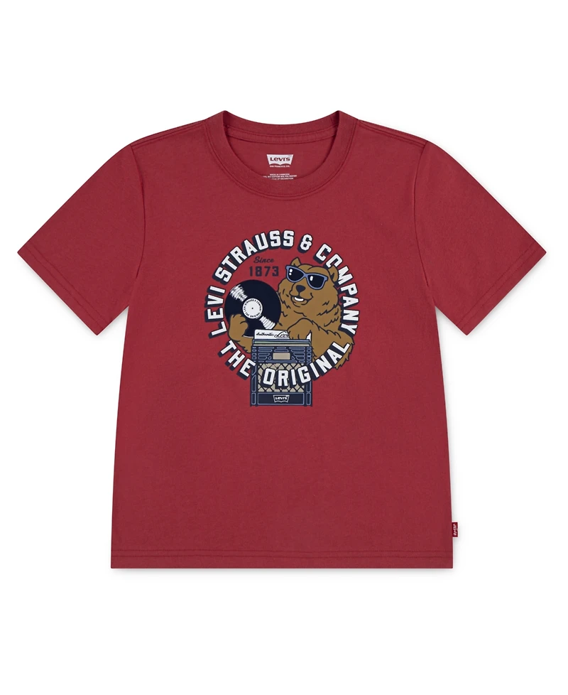 Levi's Boys 4-7 Play That Record Short Sleeve T-Shirt