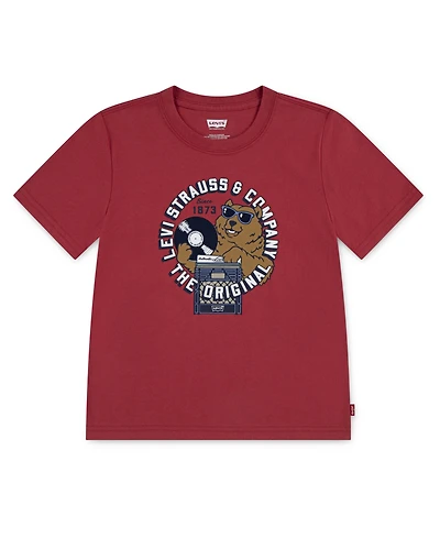 Levi's Boys 4-7 Play That Record Short Sleeve T-Shirt