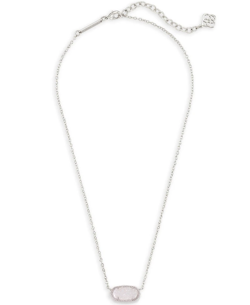 Kendra Scott Elisa Imitation Pearl Silver-Tone Pendant Necklace