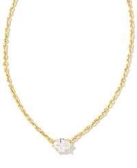 Kendra Scott 2-Piece Cailin Cubic Zirconia Pendant Necklace and Huggie Earrings Gift Set