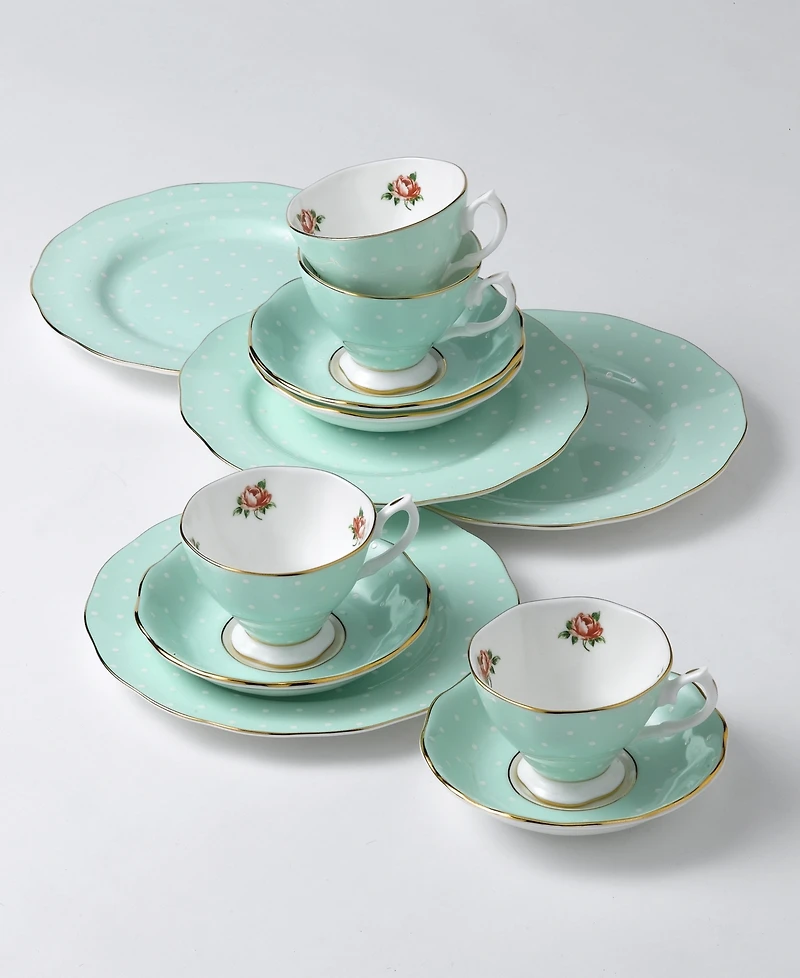 Royal Albert Polka Rose 12-Piece Set