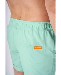 OppoSuits Men's Summer set - 2 Piece Beach Wear Mint Green Blue Matching Shirt and Shorts