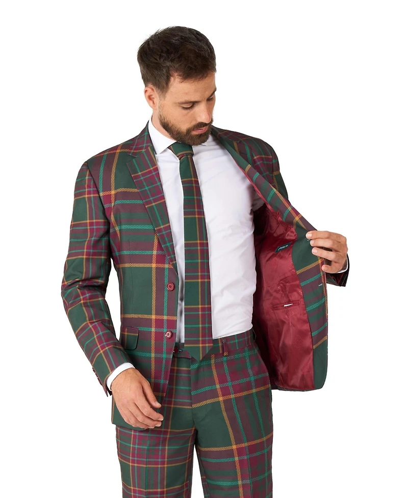 OppoSuits Men's Shiny Star Suit - Christmas & Nye Party Outfit Black