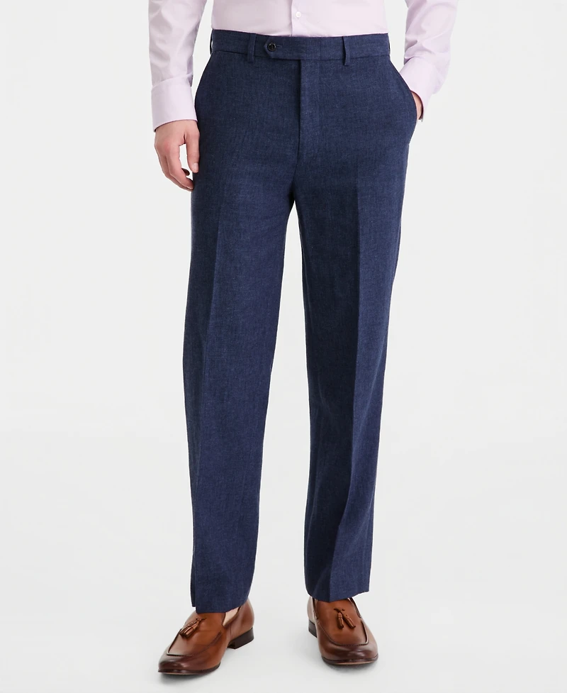 Nautica Men's Modern-Fit Cotton & Linen Nested Suit