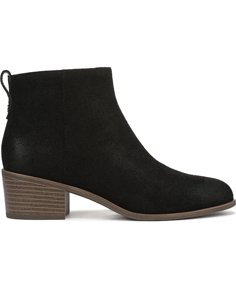 Dr. Scholl's Women's Anya Stacked Block Heel Zip Short Boots