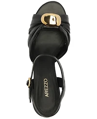 Arezzo Women's Flora Mid Block Heel Sandals