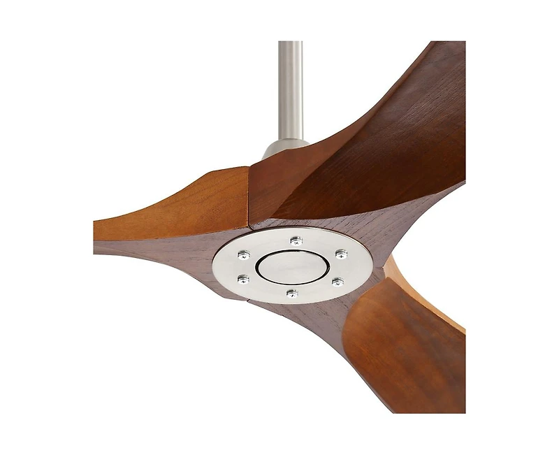 60-inch Modern Sand Nickel 3-Blade Ceiling Fans with Intelligent Remote Control and Timing Function