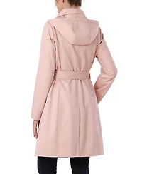 kimi + kai Women's Wing Collar Hooded Trench Coat